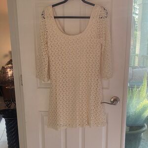 Elegant Cream Lace Women's Top